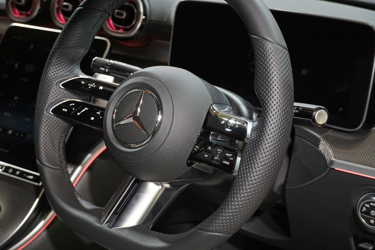2022 Mercedes-Benz C-Class C 180 AMG Line steering wheel