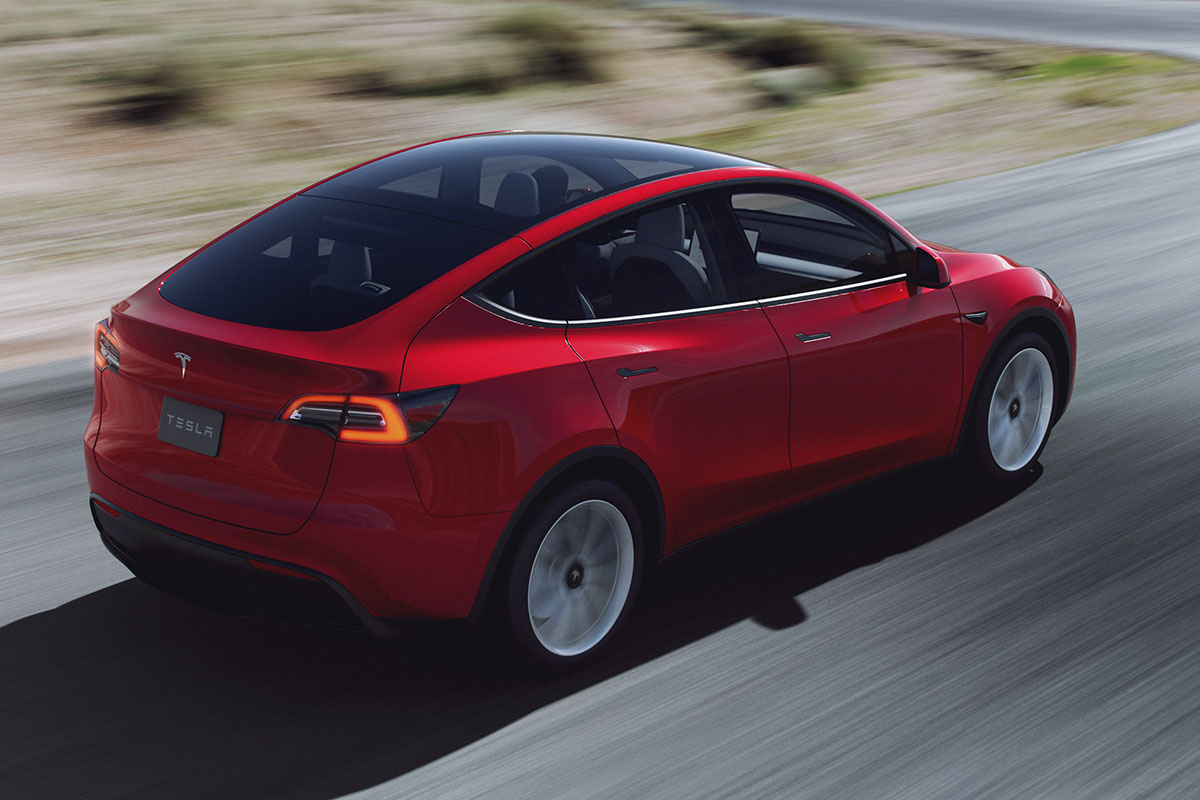2022 the tesla model y suv is in singapore undergoing homologation