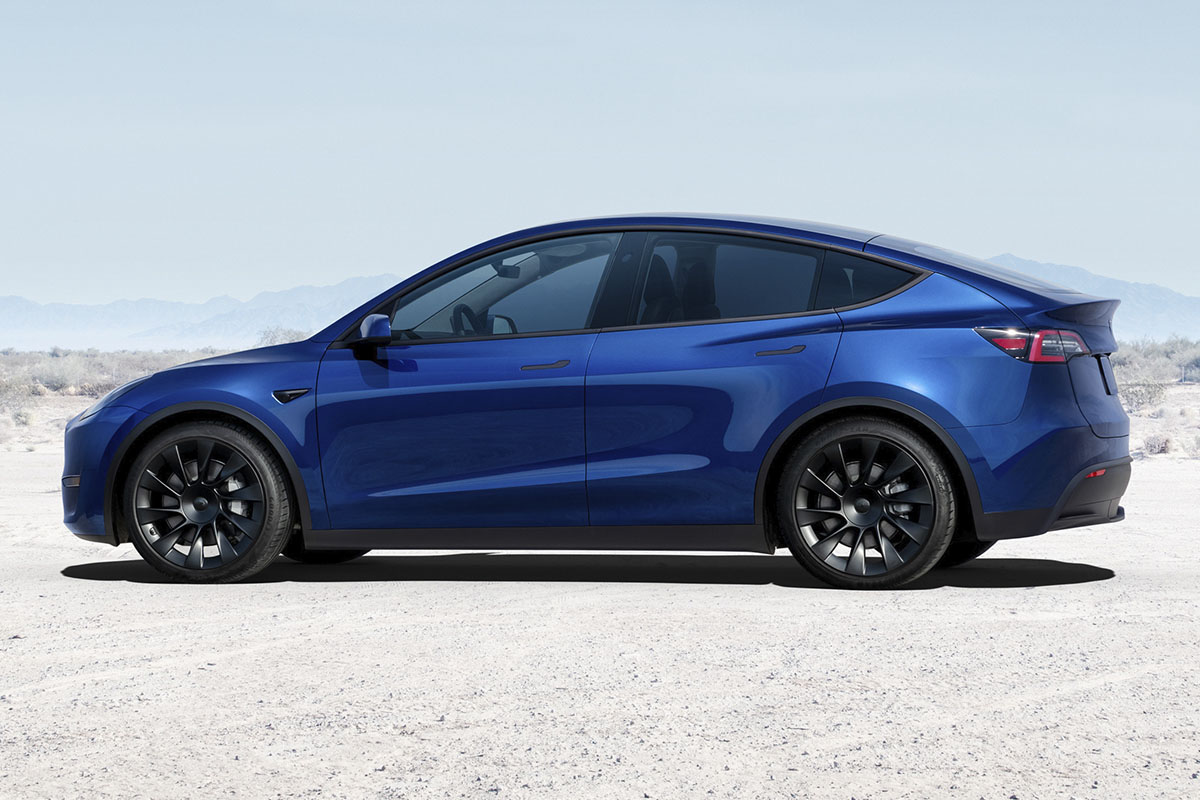 2022 the tesla model y suv is in singapore undergoing homologation